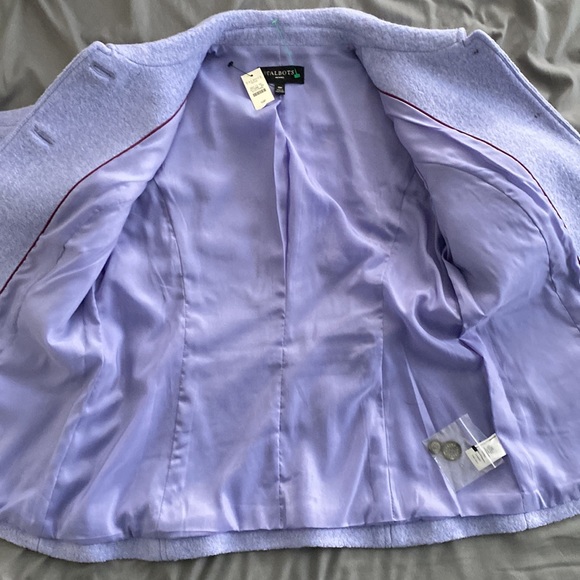 New Talbots Petite Wool lilac Jacket size 10P - Picture 13 of 16